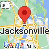 Map of Jacksonville, FL